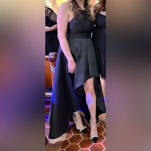 Lulus Broadway Show Black High-Low Maxi Dress